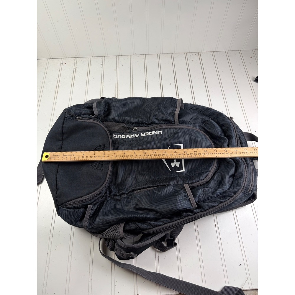 Under Armour Yard 2.0 Gray Black Backpack Unisex - Picture 10 of 10